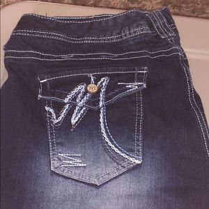 Dark wash flare  jean